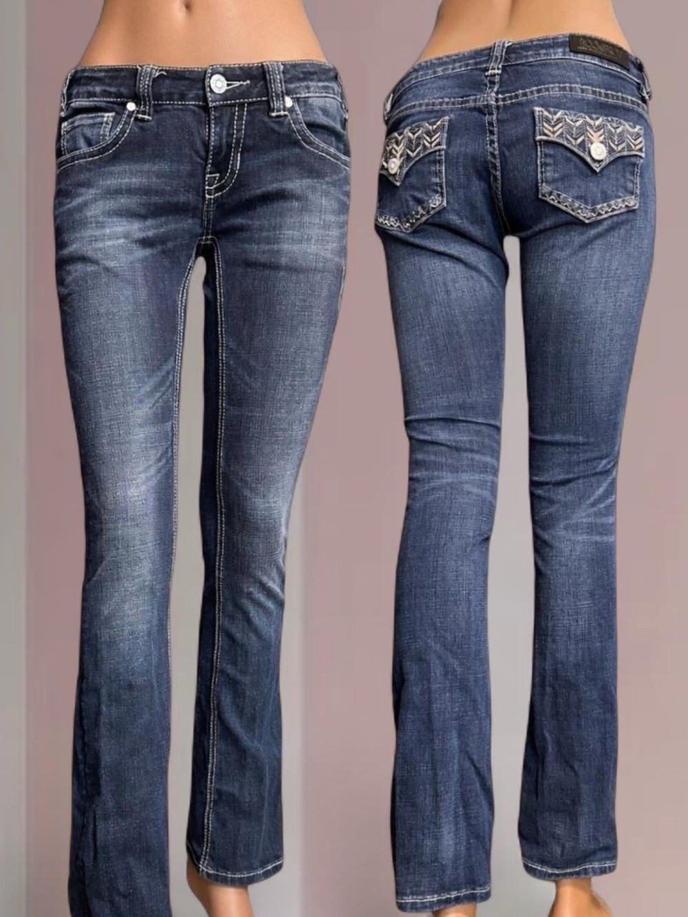Rock & Roll Cowgirl Y2K LOW RISE Bootcut Jeans